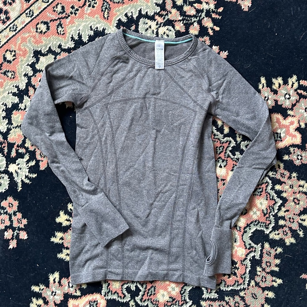 Girls Ivivva Long Sleeve Tech Workout Top